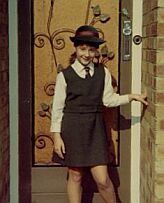 Me in school uniform, aged 7